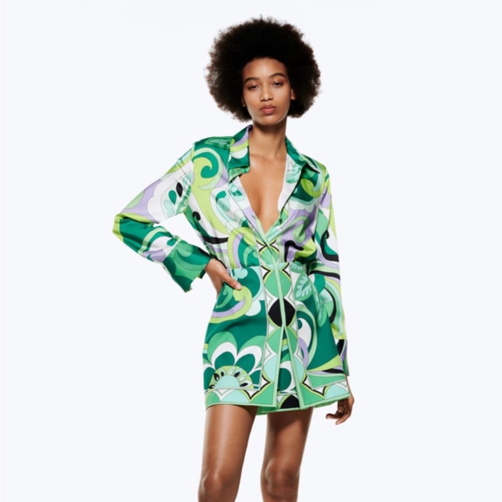 Zara Printed Two Piece Set